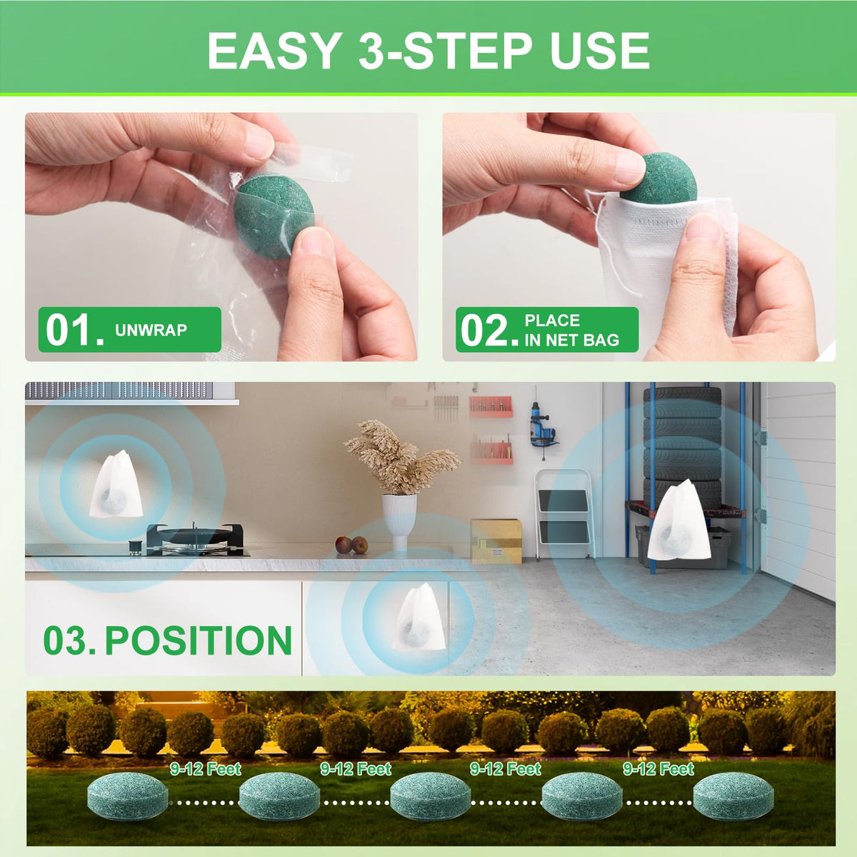 ZAYMAN garage scene demonstrates pest deterrence while keeping family safe.