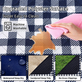 ZAZE mat has double-sided waterproof surface for quick cleanup.