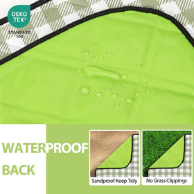 ZAZE Extra Large Picnic Blanket ideal for park picnics and beach days.