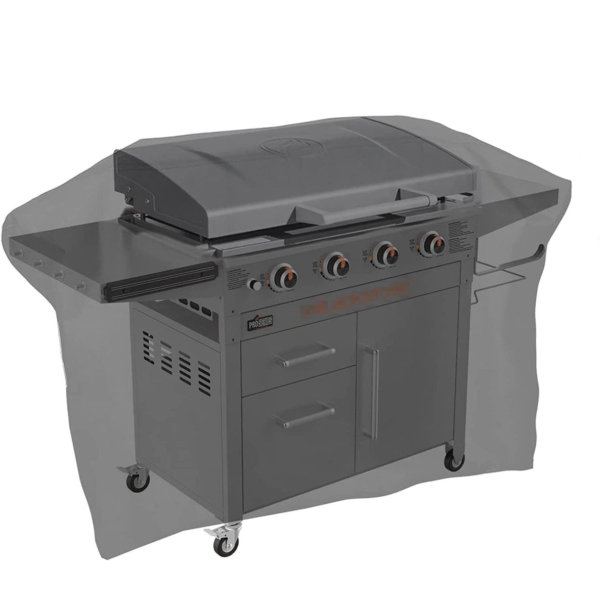 ZBXFCSH 28-inch ProSeries cover snug on the griddle