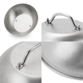 ZBXFCSH stainless steel dome concentrates heat for faster cooking