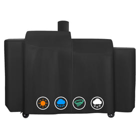 ZBXFCSH heavy-duty grill cover for Pit Boss KC Combo provides durable weather protection.