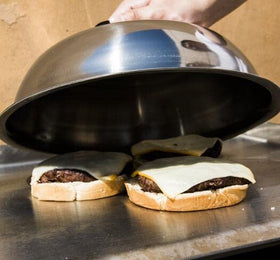 ZBXFCSH outdoor BBQ use, versatile lid for flat tops and grills.