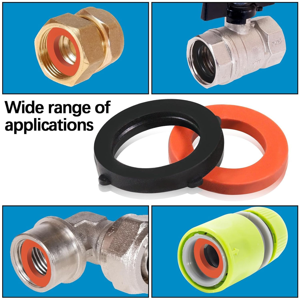 ZDBB heavy-duty thermoplastic rubber gasket designed for long-lasting outdoor hose seals.