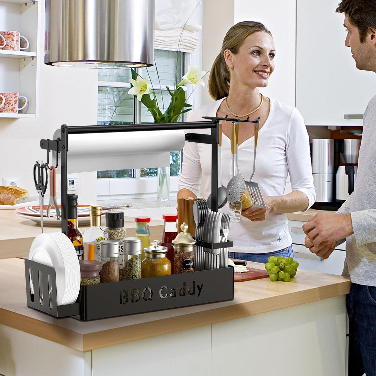 ZDDLOINP grill caddy easy-assembly design lets you set up in minutes.