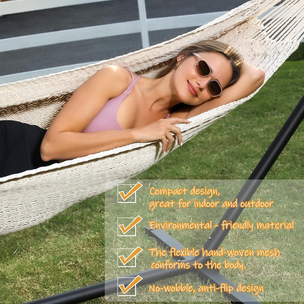 ZEANTZ hammock 550lb capacity supports durable outdoor use safely