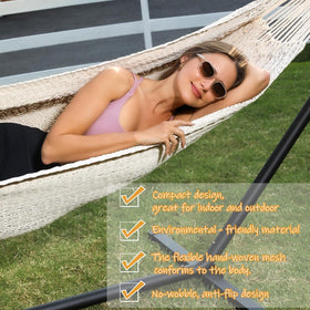 ZEANTZ hammock 550lb capacity supports durable outdoor use safely