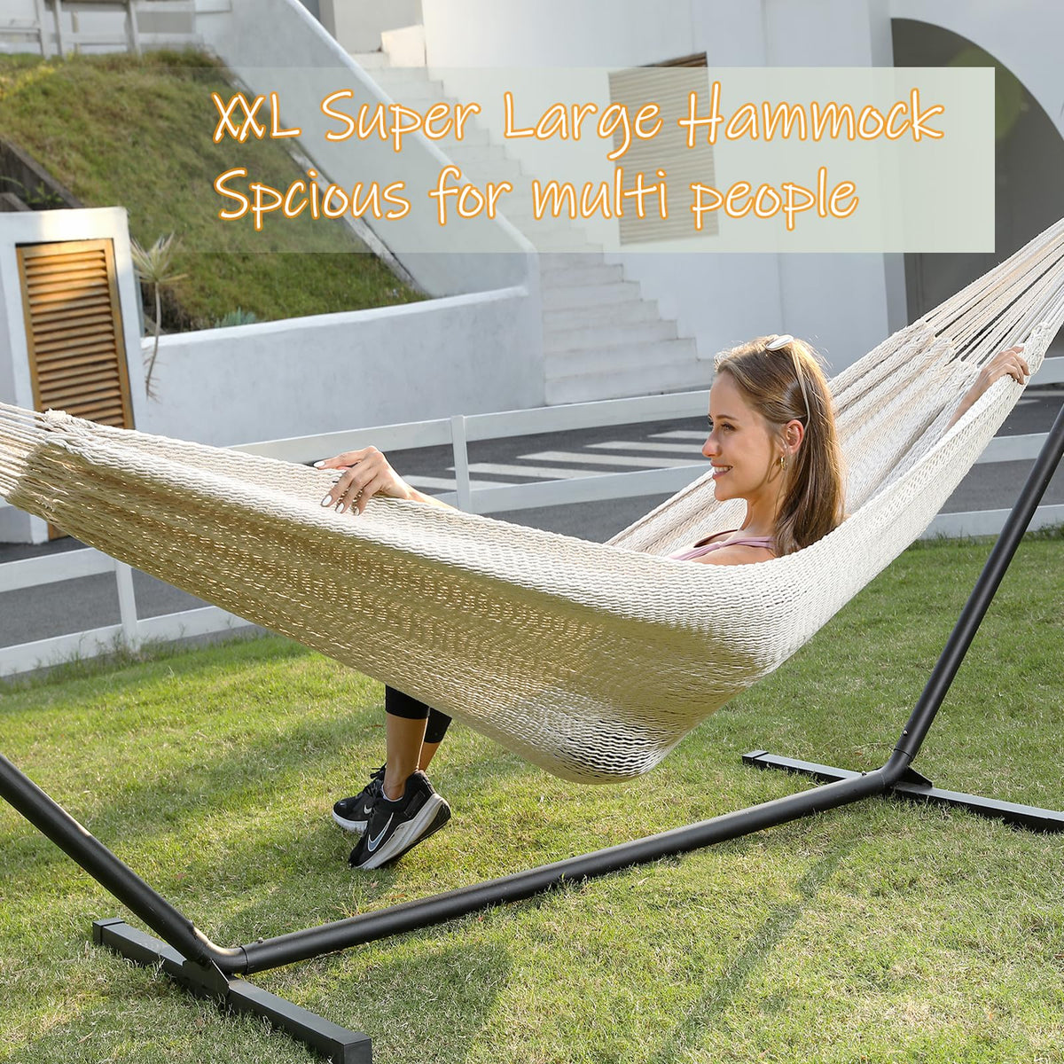 ZEANTZ hammock XXL two-person setup inviting shared relaxation outdoors