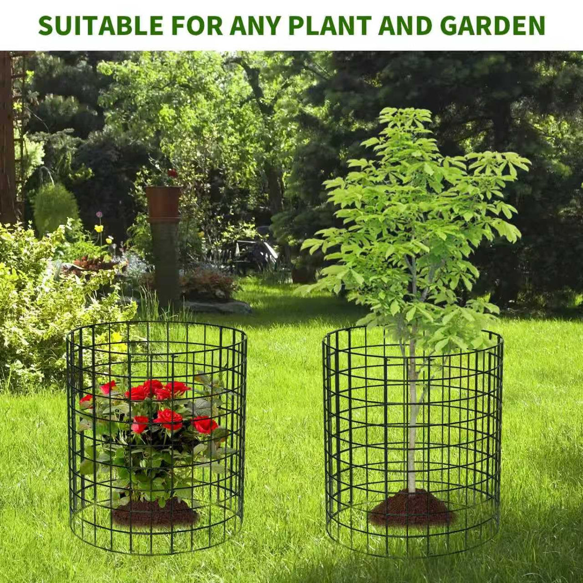 ZEAZEA easy-installation protector kit shown with stakes and ties