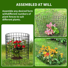 ZEAZEA rectangular protector cage enclosing multiple stems in a bed