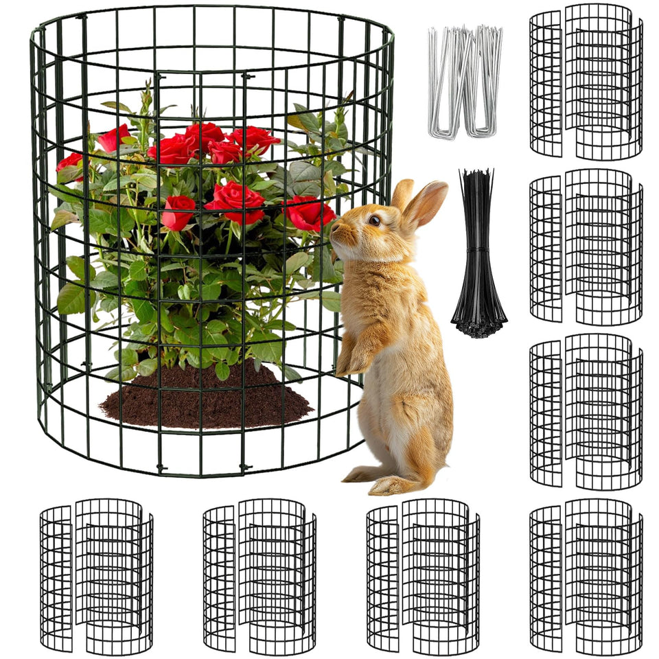 ZEAZEA round plant protector guards plants from animals outdoors and fits 16x12 inches