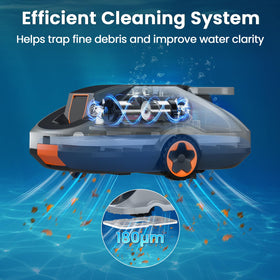 Zebary C1 auto-parking near the pool edge enables effortless retrieval.