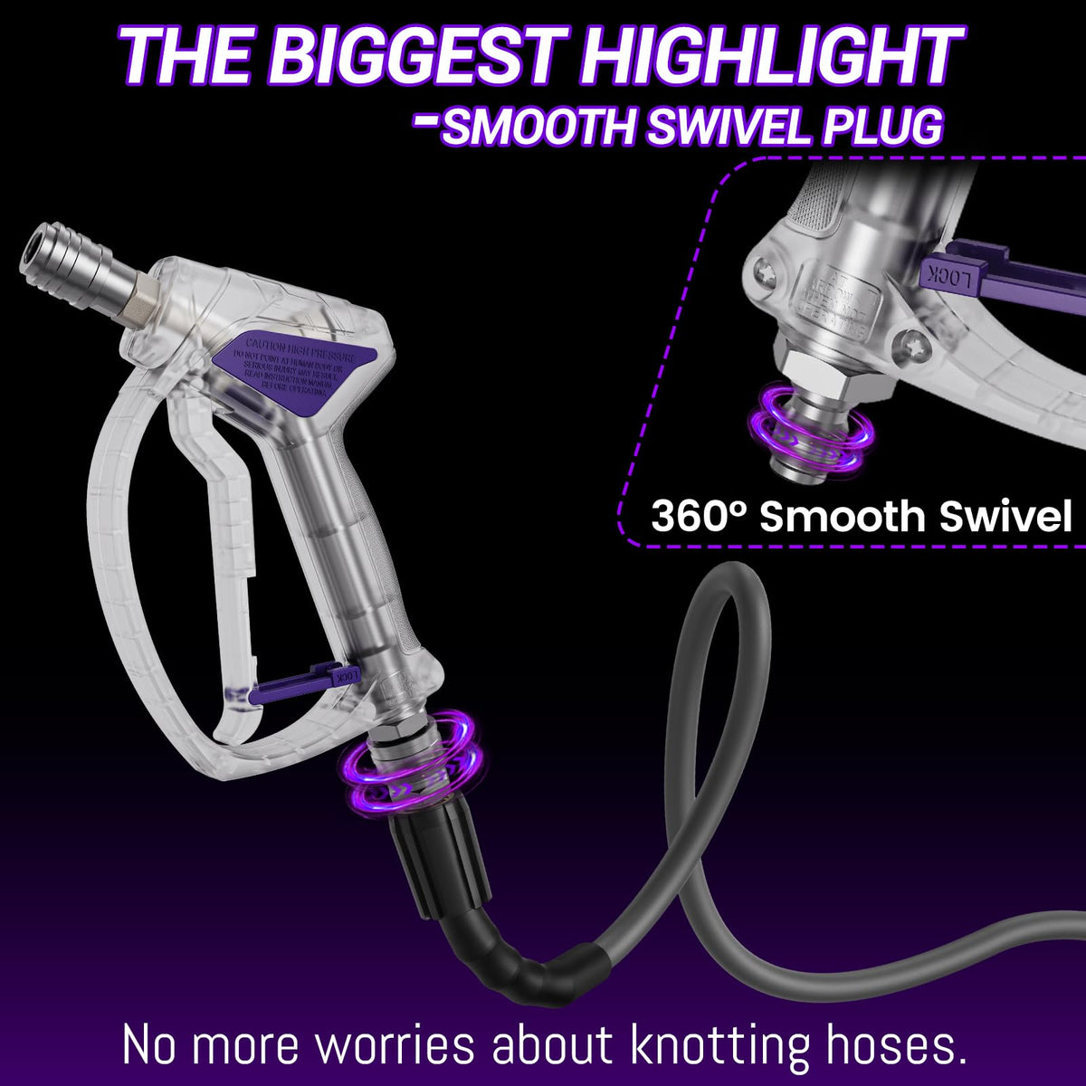 Zebra Clean assembly and quick-connect close-up demonstrates secure, slip-free coupling