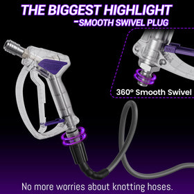 Zebra Clean assembly and quick-connect close-up demonstrates secure, slip-free coupling