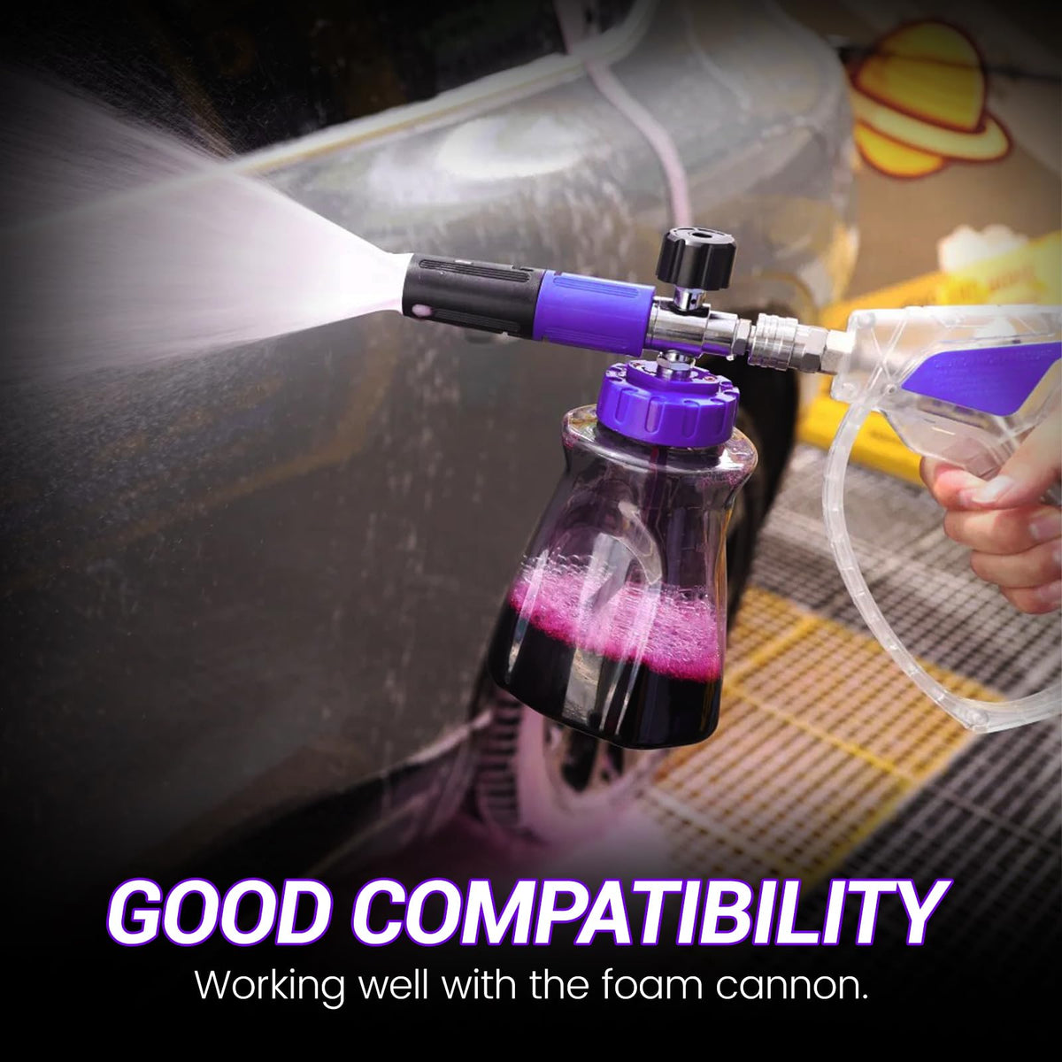Zebra Clean in-use car-wash scene suggests comfortable handling and improved reach