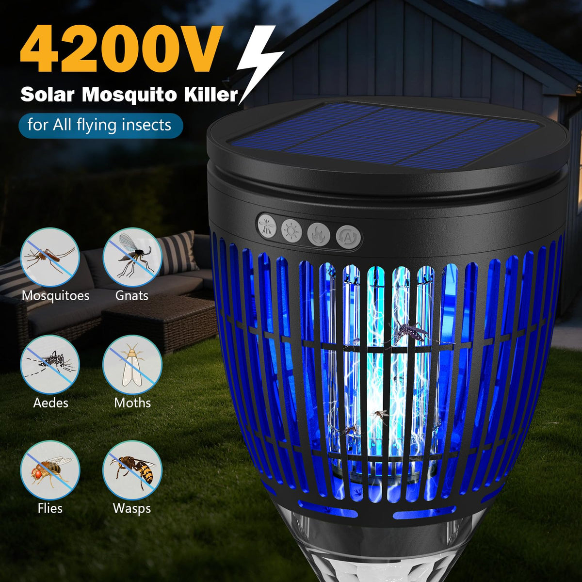 Zechuan flame-mode ambiance lighting without killing during outdoor evenings.
