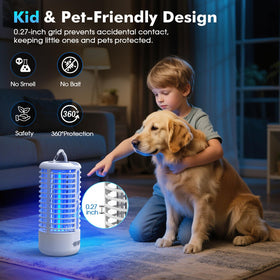 Zechuan LED attraction with 365nm light draws insects toward the grid.