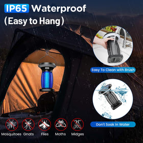 Zechuan solar bug zapper mosquito trap uses a physical capture method.