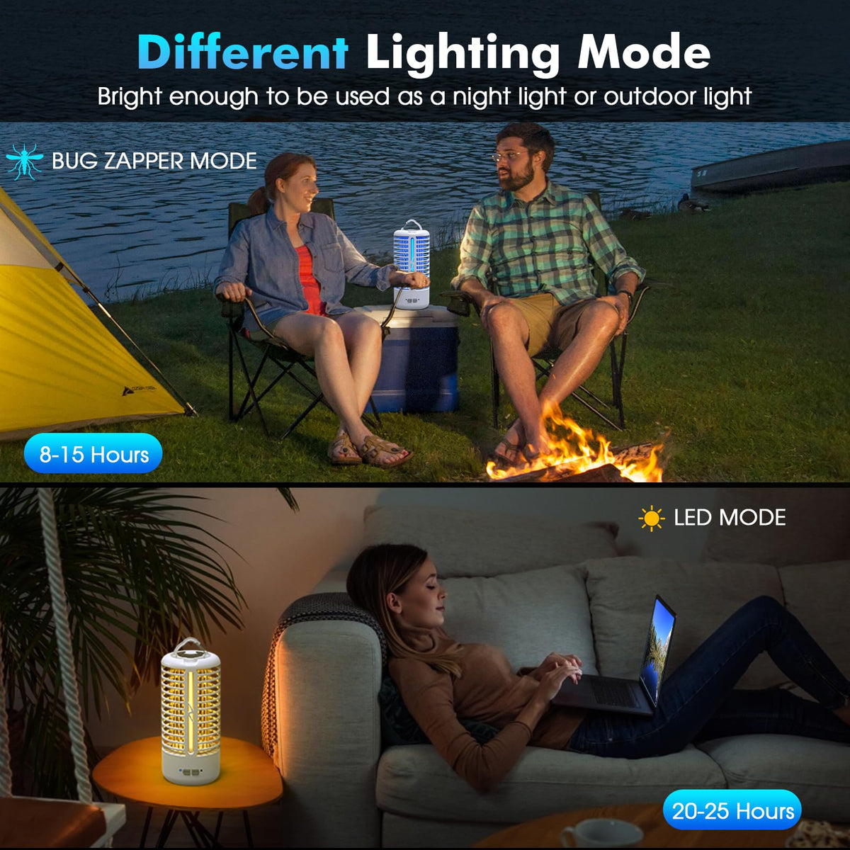 Zechuan Two-pack bug zapper for convenient pairing and savings.