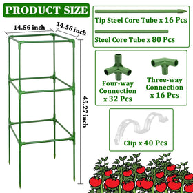 ZeeDix adjustable-height trellis grows with plants through stages.