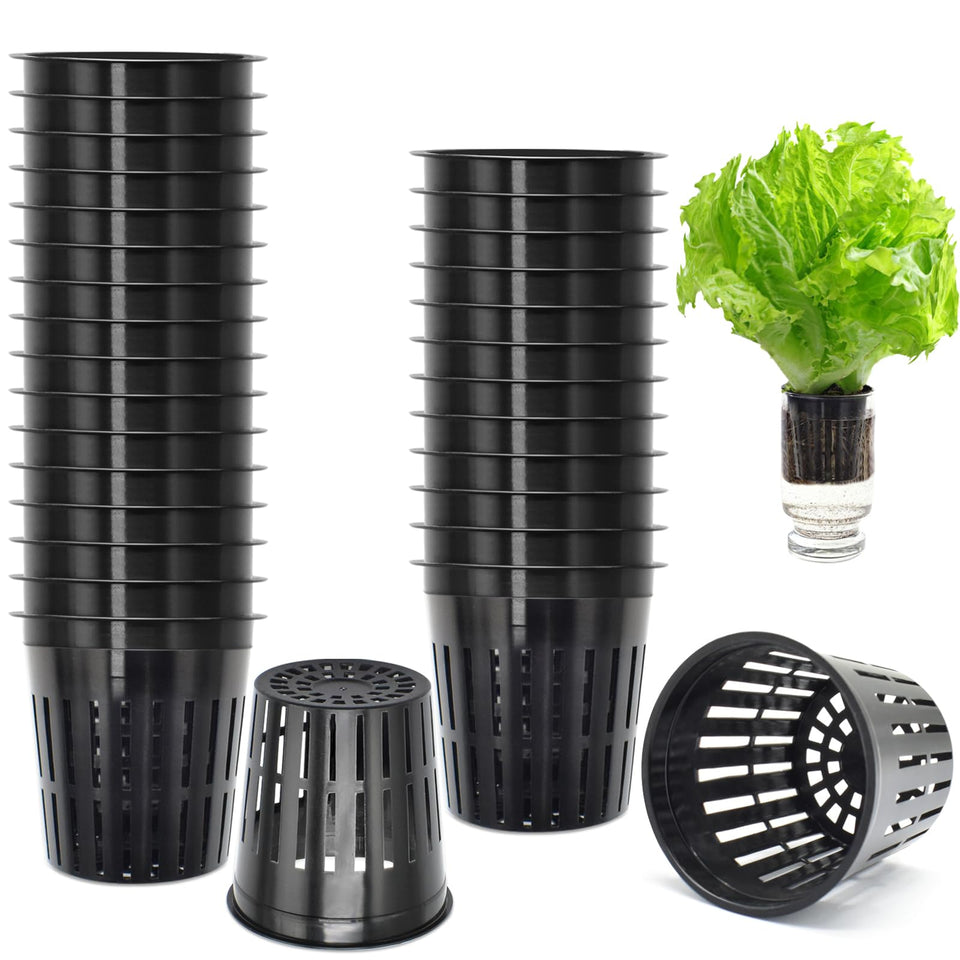 ZeeDix 2-inch net pot 25-pack for seed starting and hydroponics.