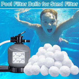 ZeeDix 3.2 lbs pool filter balls ready to replace sand in your filter.