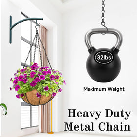 ZeeDix adjustable-length chain lets you set pot height easily.