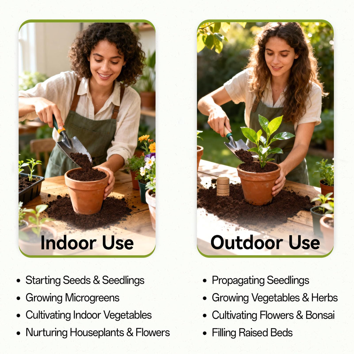 ZeeDix breathable coir promotes oxygen-rich roots during germination.