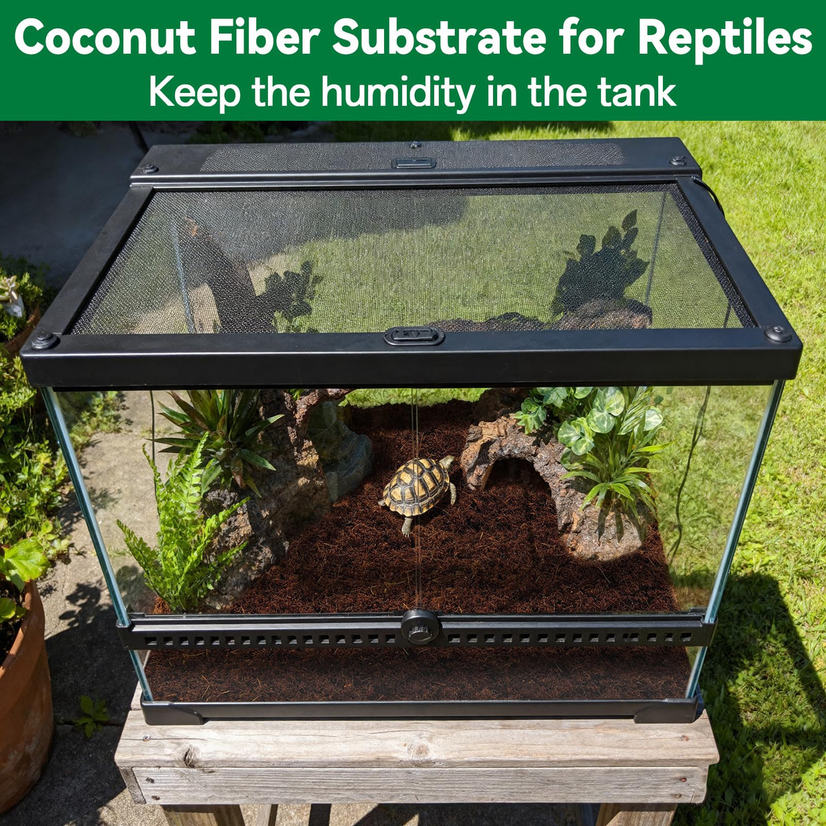 ZeeDix Coco Coir Brick supports indoor and outdoor planting in pots and beds.