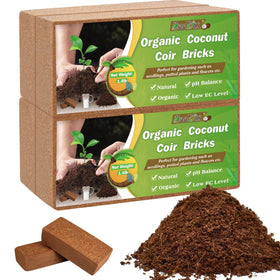 ZeeDix Coco Coir Brick Root Growth support with airy, well-drained substrate.