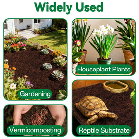 ZeeDix Coco Coir Brick aids vermicomposting and succulent propagation projects.