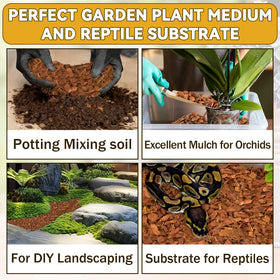 Zeedix Coco Husk Chips mulch forms weed-suppressing landscape cover