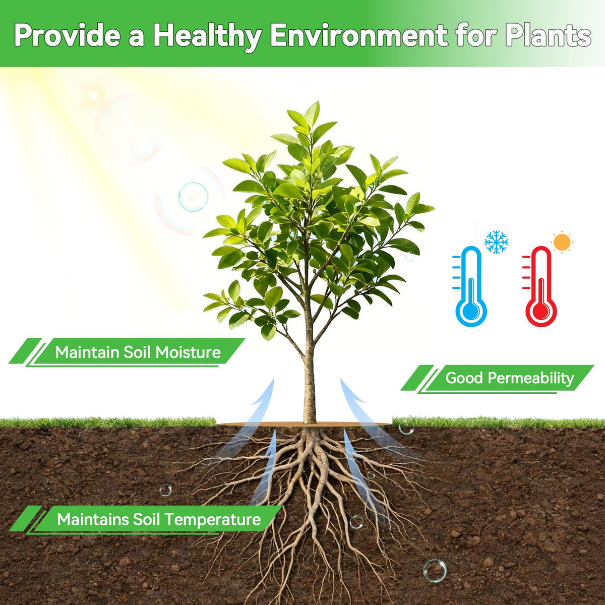 ZeeDix coconut fiber mulch ring easy trim demonstrates quick fitting for various pot sizes.
