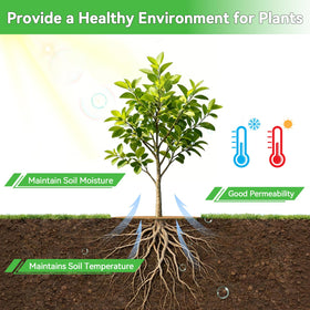 ZeeDix coconut fiber mulch ring easy trim demonstrates quick fitting for various pot sizes.