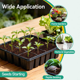 ZeeDix coco coir pellets in reusable container for seed starting