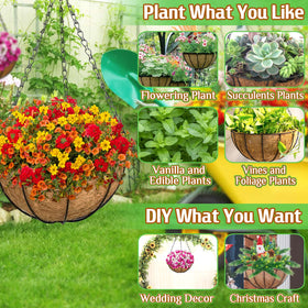 ZeeDix DIY decor hanging planter ready for flowers and greenery