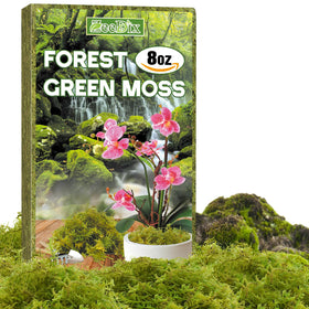 ZeeDix Forest Moss compressed bale saves space and simplifies storage.