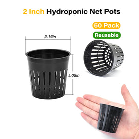 ZeeDix durable hydroponic net cups, UV-resistant for outdoor use.