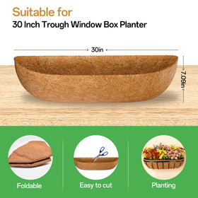 ZeeDix natural coir liner for wall pots provides good drainage and moisture balance