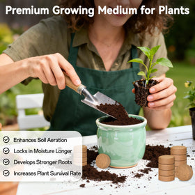 ZeeDix organic coconut fiber base provides breathable seed beds.