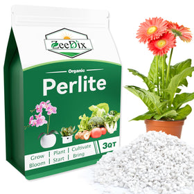 Zeedix perlite 3-9mm potting soil enhances aeration for healthy roots.