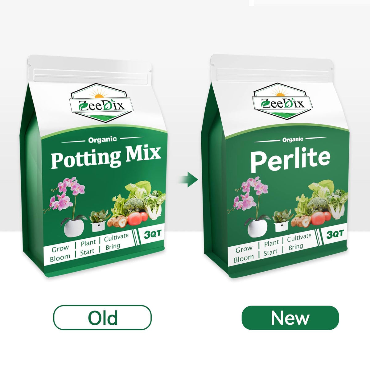 Zeedix perlite improves drainage and keeps soil loose for easy repotting.