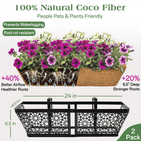 ZeeDix adjustable brackets for railing planter installation