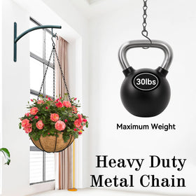 Close-up of ZeeDix rust-resistant chain finish for year-round displays