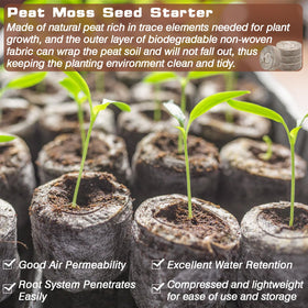 ZeeDix seed starter pods with nonwoven bag for clean transplanting.