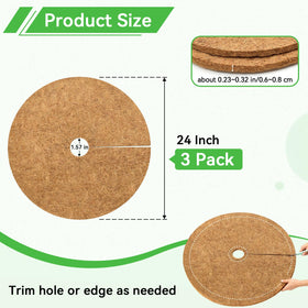 ZeeDix tree mat acts as a weed barrier, keeping soil moisture steady around roots.