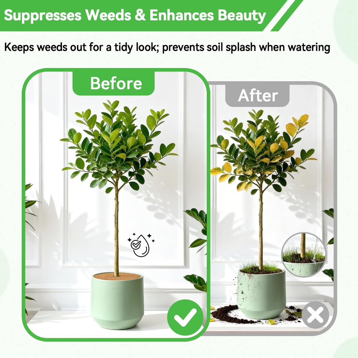ZeeDix tree ring cuttable to fit different pot sizes