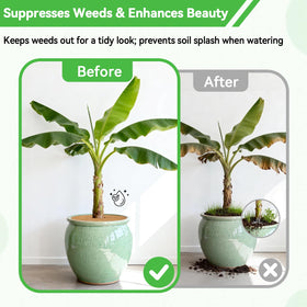 ZeeDix rings are easy to trim to fit pots or garden beds.