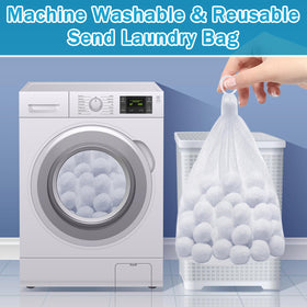 ZeeDix washable mesh bag shown with filter media in use.