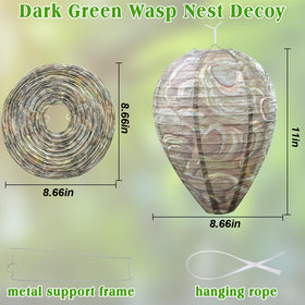 ZeeDix Wasp Nest Decoy under eaves to protect terraces.